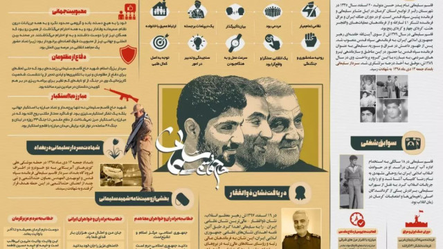مجموعه اینفوگرافی : حاج قاسم یک مکتب است