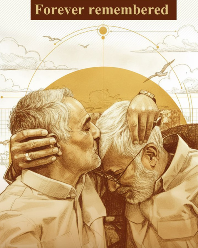 Always together In the battlefield and history Forever remembered