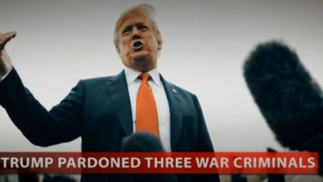 TRUMP PARDONED THREE WAR CRIMINALS