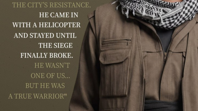 HE CAME IN WITH A HELICOPTER AND STAYED UNTIL THE SIEGE FINALLY BROKE