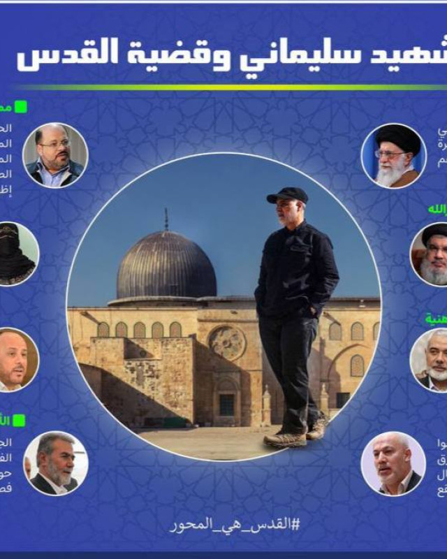 اينفوغرافي ” الشهيد سليماني وقضية القدس “