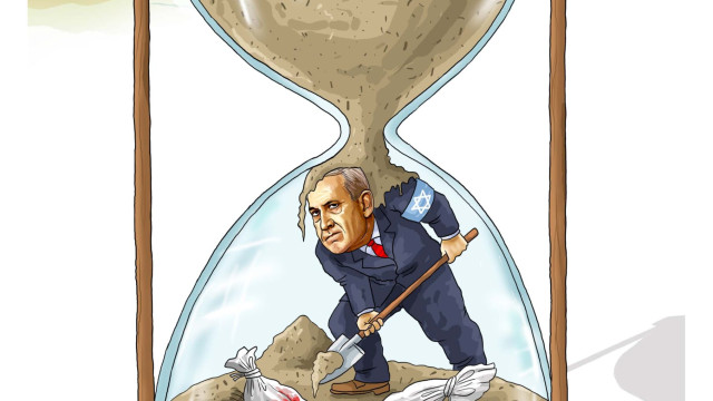 كاريكاتير/ اعمال وتصرفات هذا النظام (الإحتلال) تظهر بأن هذا النظام ليس مستقراً ، وهذا النظام لن يستمر