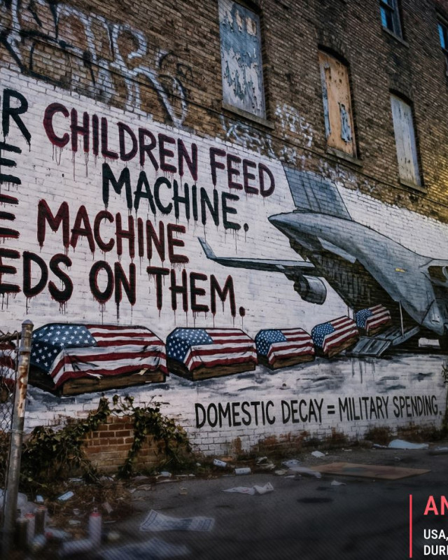 OUR CHILDREN FEED THE MACHINE THE MACHINE FEEDS ON THEM